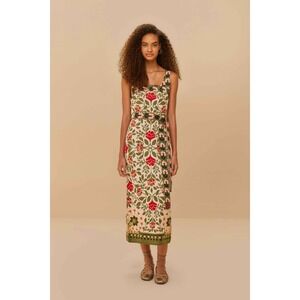 FARM Rio Sand Garden Tapestry Knit Dress Size XLGARDEN TAPESTRY SAND / XL